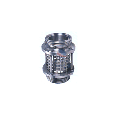 Sanitary threaded pipe sight glass